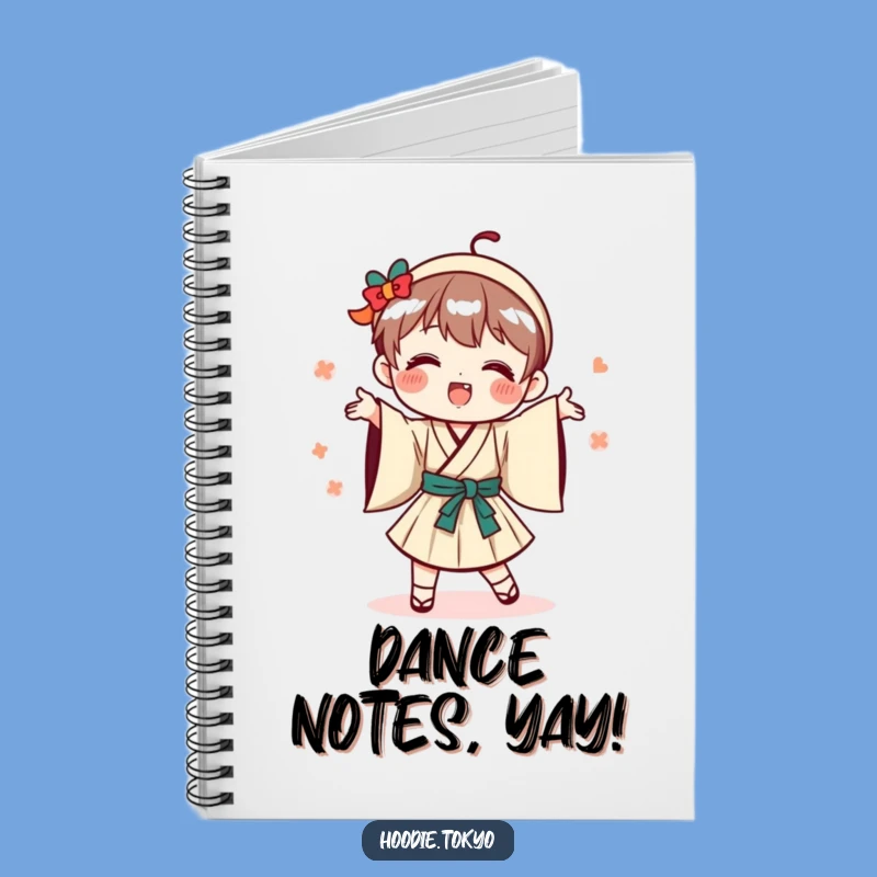 Funny Playful Japanese Character Notebook, Dance Journal for Fun Notes