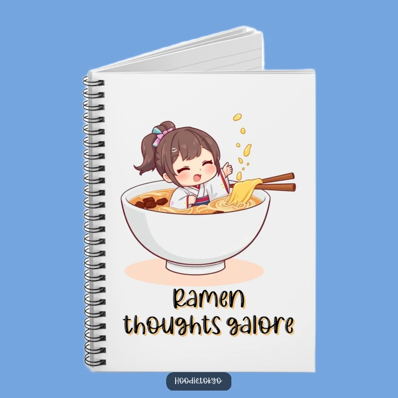 Funny Ramen Splash Kimono Notebook A Hilarious Gift For Jotting Ideas