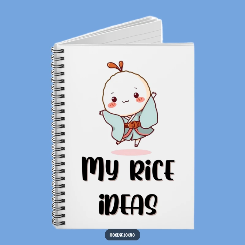 Funny Rice Ball Kimono Notebook - Jot Down Ideas with Playful Energy