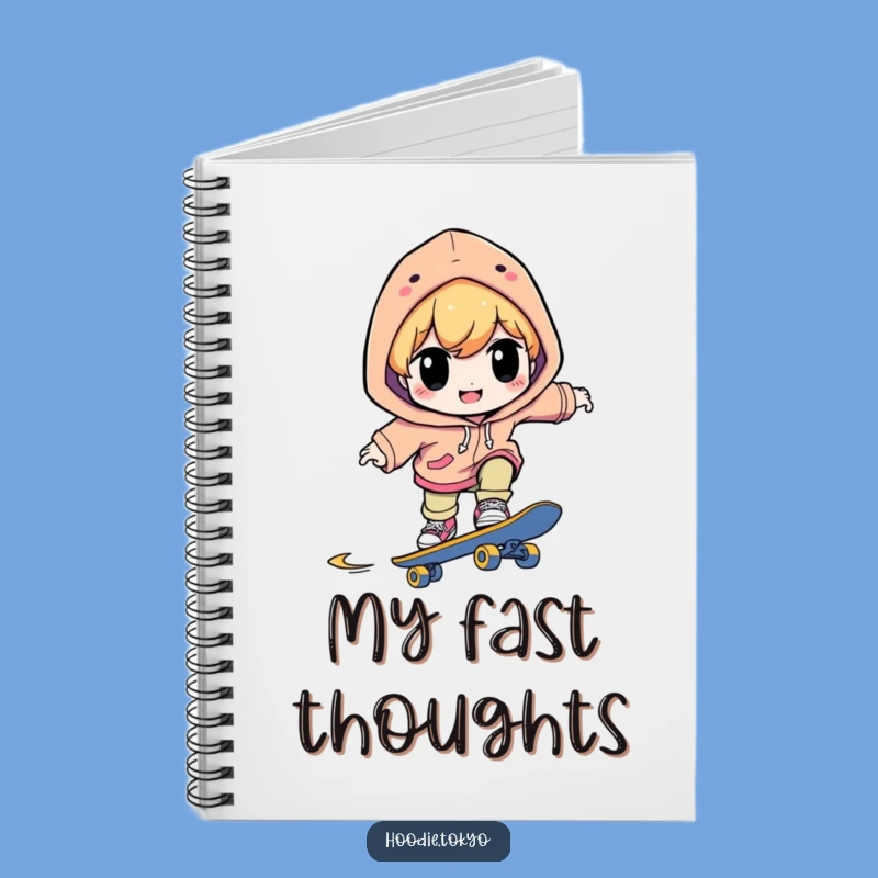 Funny Skater Notebook: Concentrated Character, Journal Gift