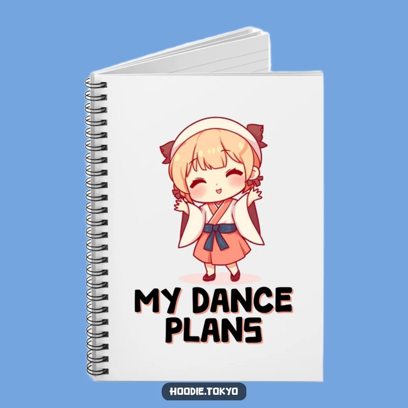 Funny Japanese Dance Notebook: Write with Playful Character's Silly Moves - Funny Gift