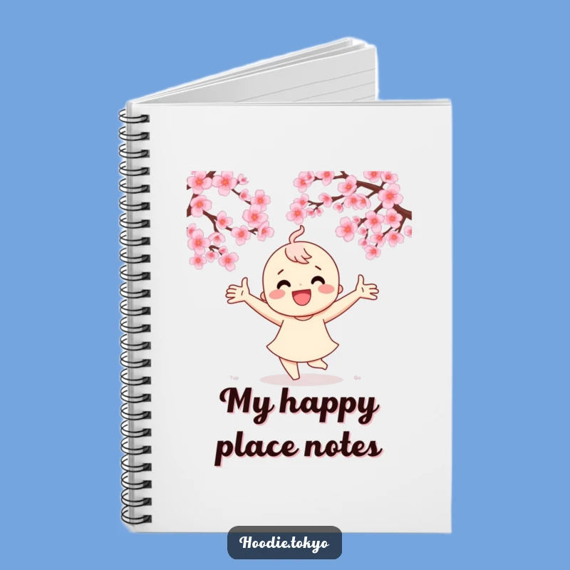 Funny Cherry Blossom Dance Notebook - Joyful Journal, Gift for Writers