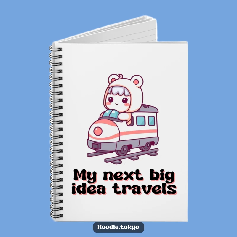 Funny Notebook: Kawaii Bullet Train Character, Jot Down Laughs, Perfect Gift