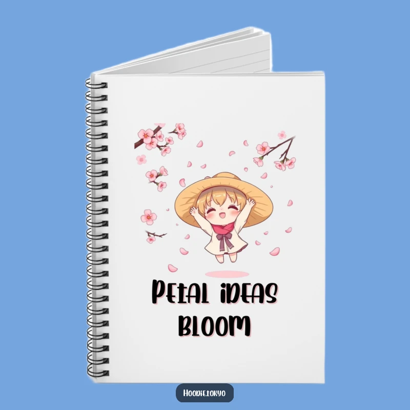 Kawaii Cherry Blossom Catcher Funny Notebook - Journal Petal Ideas