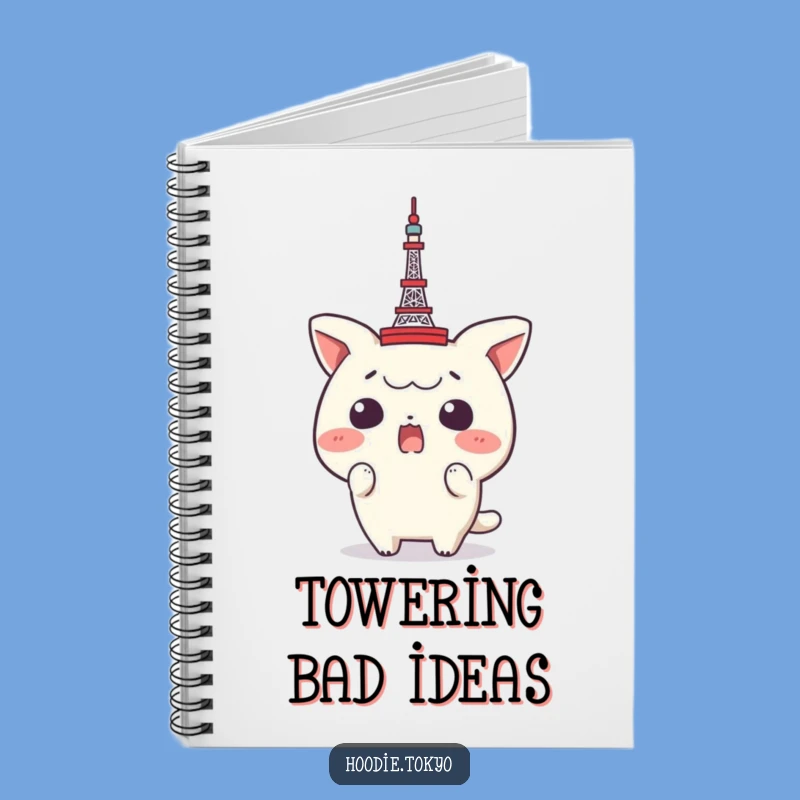Funny Surprise Tokyo Tower Notebook: Shocked Character Journal, Humorous Travel Gift