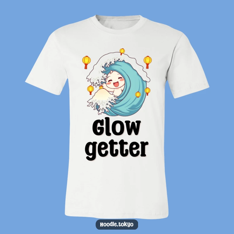 Funny Lantern Wave T-Shirt: Joyful Greetings, A Perfect Funny Gift for Any Occasion