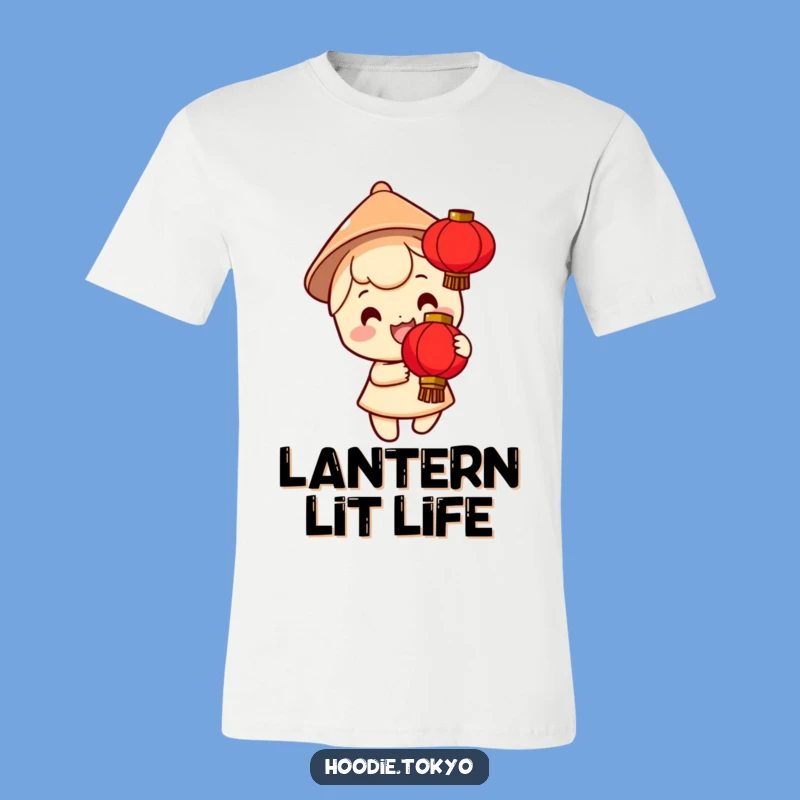 Happy Lantern Holder Funny T-Shirt - Festive Hat Tee