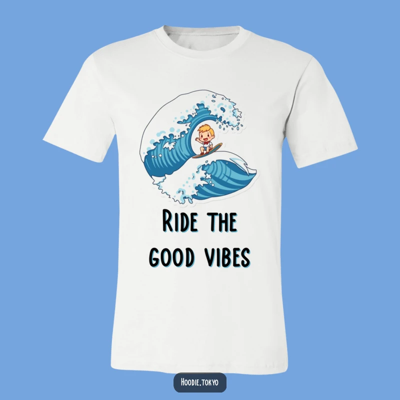Funny Riding Wave T-Shirt - Extreme Adventure Humor, Cool Funny Gift