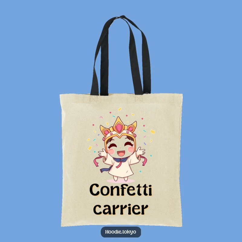 Funny Festival Mask Confetti Tote Bag An Amusing Gift For Errands
