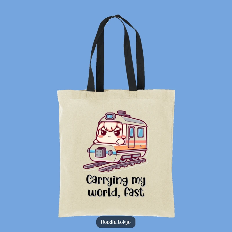 Funny Bullet Train Kawaii Tote Bag: Durable Go-Getter Accessory Gift