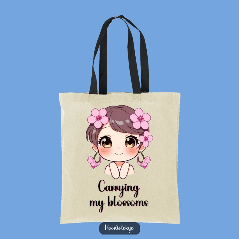 Funny Cherry Blossom Earrings Tote Bag - Sparkling Style, Chic Accessory Gift