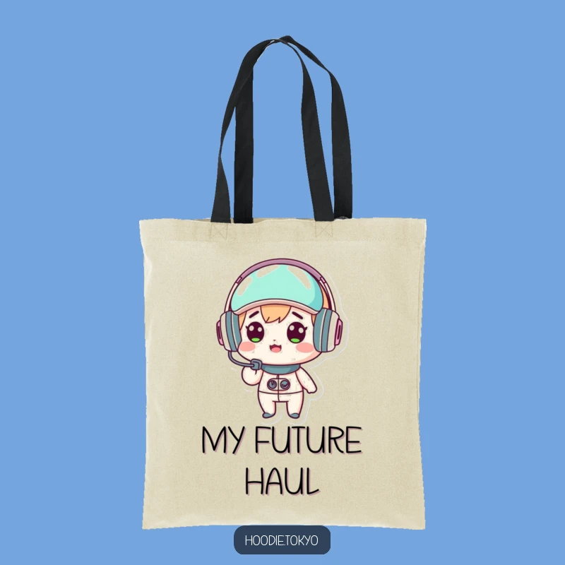 Funny Kawaii Headset Tote Bag - Carry Your Surprise with this Cute Accessory