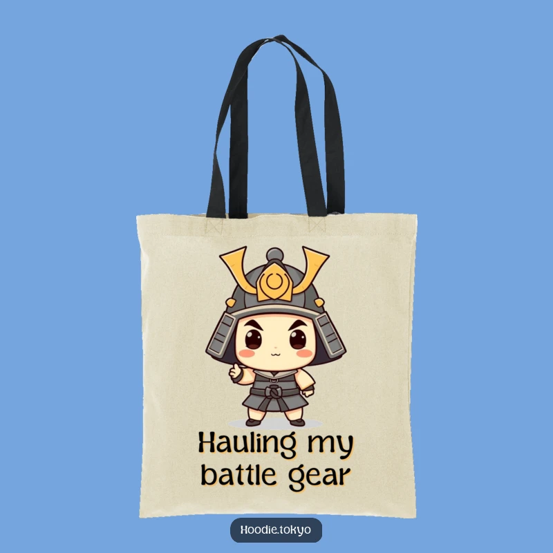 Funny Samurai Tote Bag: Whimsical Warrior Accessory for Daily Errands
