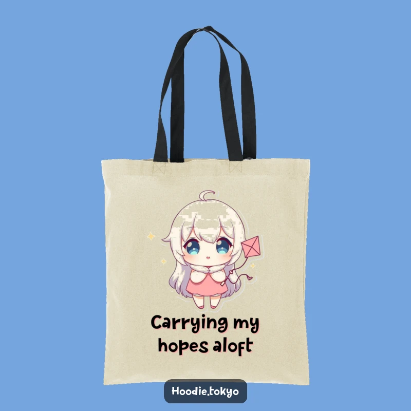 Sparkling Dreamer Funny Tote Bag - Carry Your Whimsical Kite!